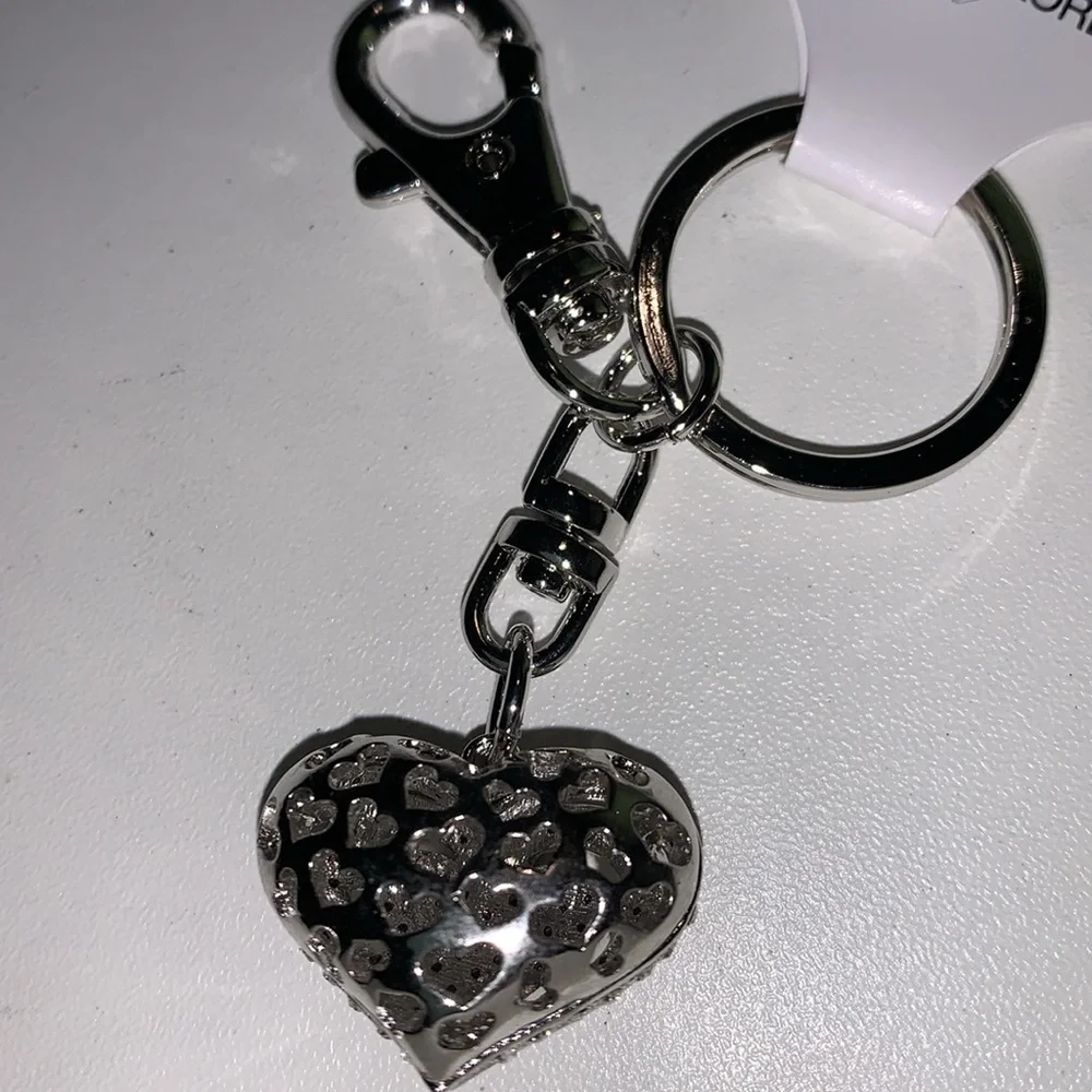 Crystal heart purse/bag charm Keychain